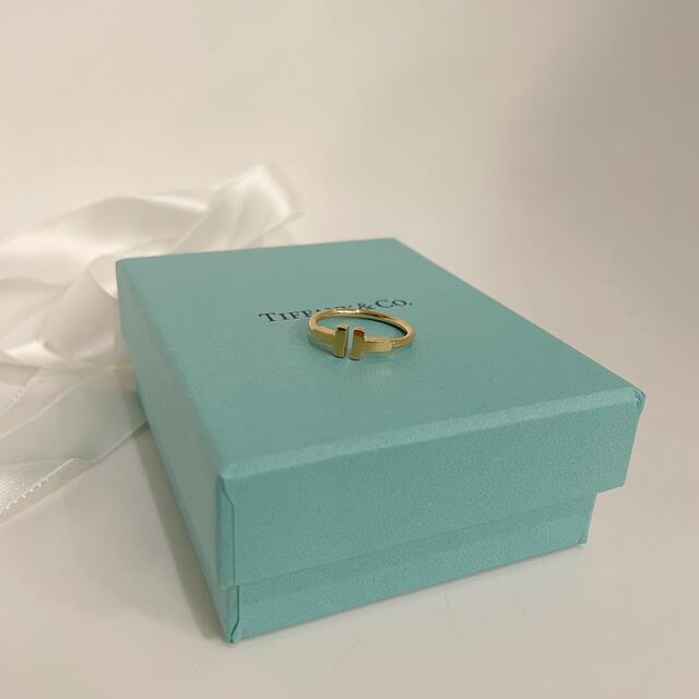 Tiffany & Co.(ティファニー)のティファニーT ワイヤーリング K18 ローズゴールド #15 レディースのアクセサリー(リング(指輪))の商品写真