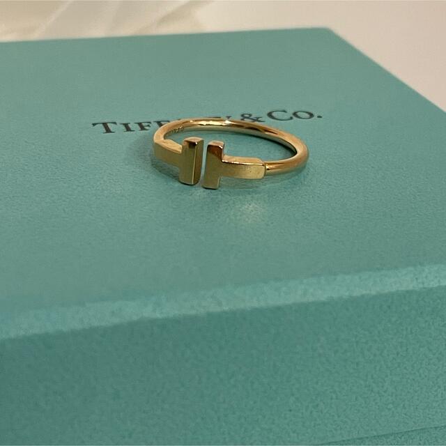 Tiffany & Co.(ティファニー)のティファニーT ワイヤーリング K18 ローズゴールド #15 レディースのアクセサリー(リング(指輪))の商品写真