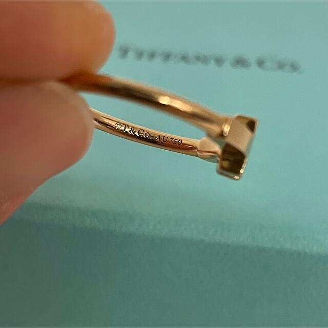 Tiffany & Co.(ティファニー)のティファニーT ワイヤーリング K18 ローズゴールド #15 レディースのアクセサリー(リング(指輪))の商品写真