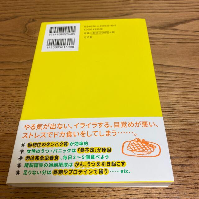 うつ消しごはん タンパク質と鉄をたっぷり摂れば心と体はみるみる軽く エンタメ/ホビーの本(健康/医学)の商品写真