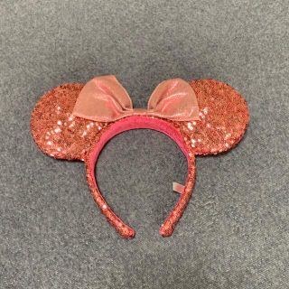 ディズニー(Disney)のミニースパンコールカチューシャ　ピンク(カチューシャ)