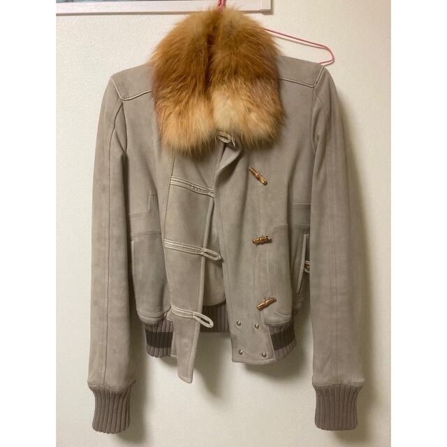 GUCCIフォックスファースウェードジャケット 上質 aleksandra-urman.ch