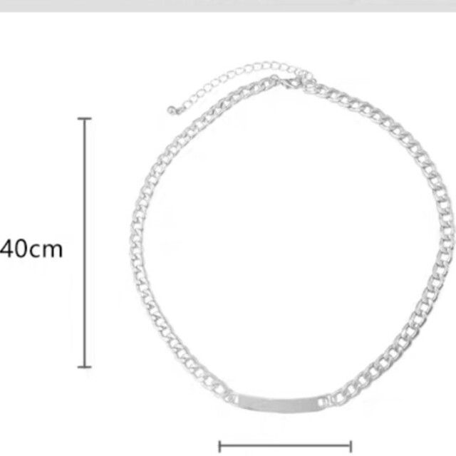 IDチェーン ネックレス　韓国 レディースのアクセサリー(ネックレス)の商品写真