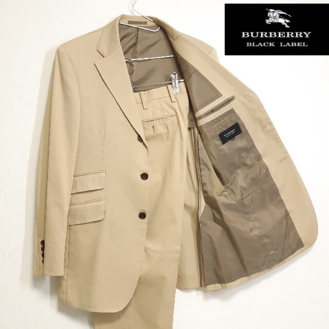 BURBERRY BLACK LABEL(バーバリーブラックレーベル)の【希少】BURBERRY BLACKLABEL スーツ セットアップ ベージュ メンズのスーツ(セットアップ)の商品写真