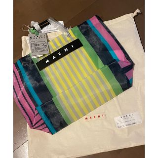 MARNI マルニ フラワーカフェストライプ トートバッグ(トートバッグ)