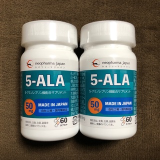 アラ(ALA)の【2個セット】ネオファーマジャパン 5-ALAサプリメント50mg(アミノ酸)