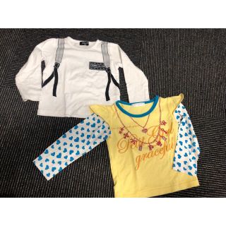 コムサイズム(COMME CA ISM)の長袖シャツ　2枚セット　子供服　100(Tシャツ/カットソー)