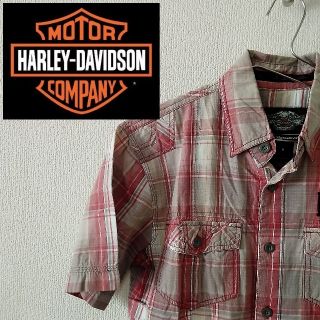 ハーレーダビッドソン(Harley Davidson)のつよポン様専用！ハーレーダビッドソン 半袖　チェックシャツ(シャツ)