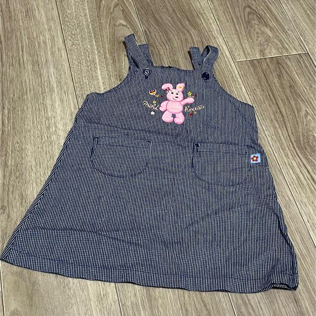 mikihouse(ミキハウス)のレトロ　ミキハウス　ワンピース　100 キッズ/ベビー/マタニティのキッズ服女の子用(90cm~)(ワンピース)の商品写真