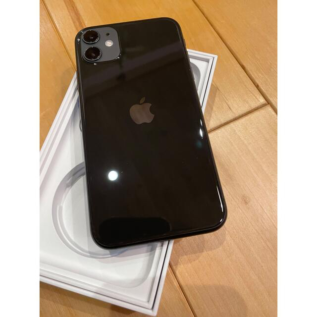 iPhone 11 ブラック 64 GB SIMフリー　MHDA3J/A