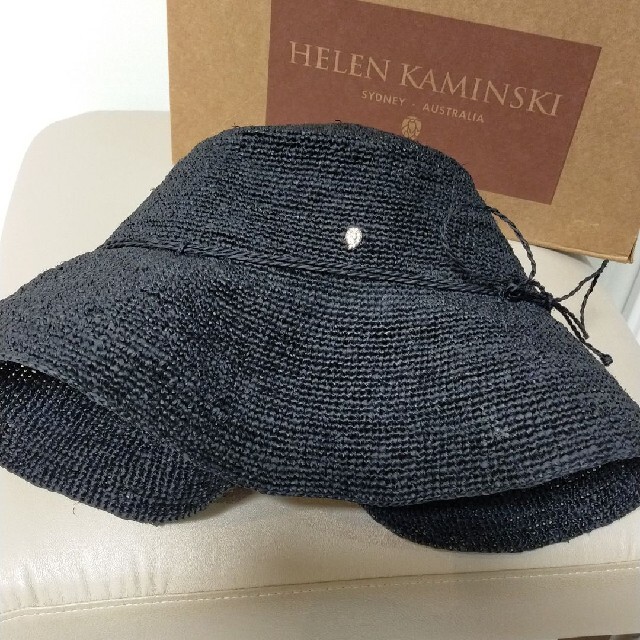 HELEN KAMINSKI(ヘレンカミンスキー)のヘレンカミンスキー　ラフィアハット　帽子　黒 レディースの帽子(ハット)の商品写真