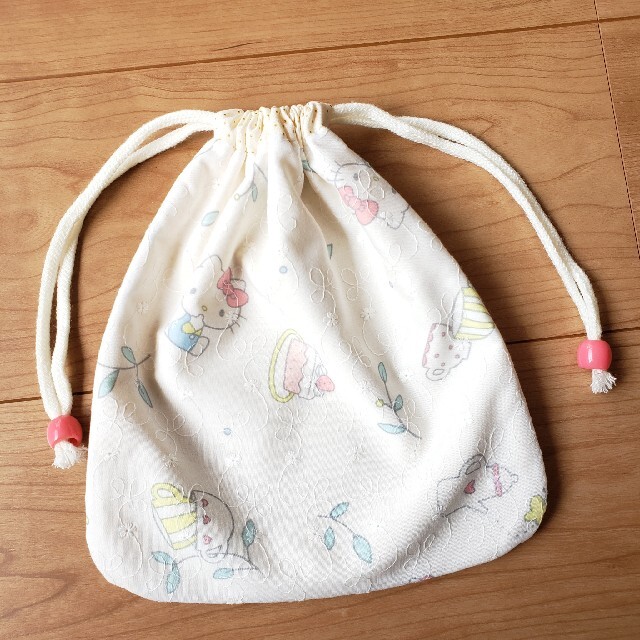 ハンドメイド ハローキティ キティちゃん 巾着袋巾着ポーチコップ袋