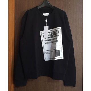 マルタンマルジェラ(Maison Martin Margiela)の黒52新品 メゾン マルジェラ スウェット シャツ ステレオタイプ ブラック(スウェット)