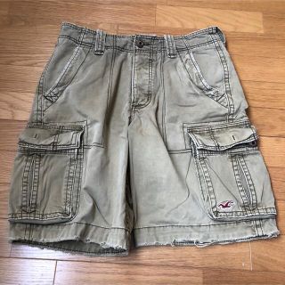 ホリスター(Hollister)のホリスター メンズ ハーフパンツ Mサイズ ベージュ カジュアル ファッション(ショートパンツ)