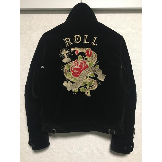 ROLL ベロア刺繍ジャケット ブルゾン