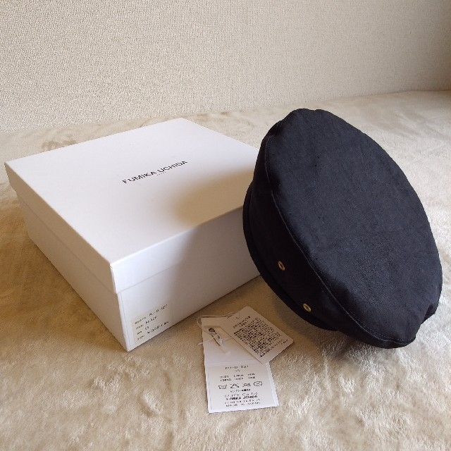 jonnlynx(ジョンリンクス)の【新品未使用】FUMIKA UCHIDA beret 56 BLK レディースの帽子(ハンチング/ベレー帽)の商品写真