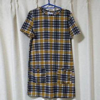 ザラ(ZARA)のZARA　チェックワンピース(ミニワンピース)