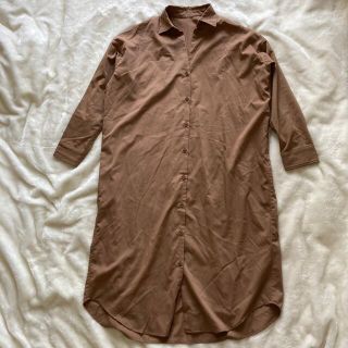 イング(INGNI)の【古着】INGNI イング　ロングシャツワンピース　マキシ丈　長袖(ロングワンピース/マキシワンピース)