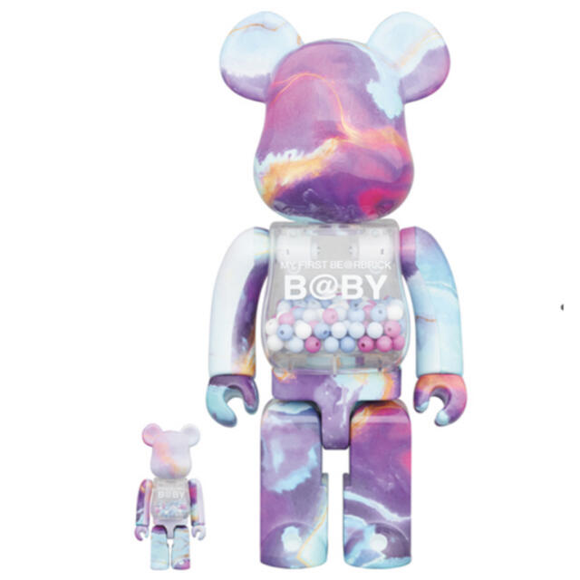 kawsMY FIRST BE@RBRICK B@BY MARBLE 100％ 400％