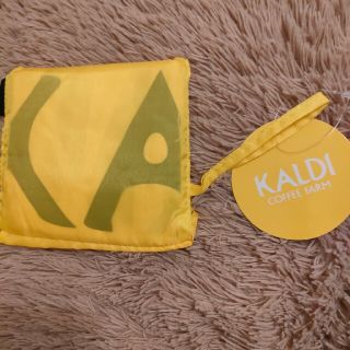 カルディ(KALDI)のKALDI　エコバッグイエロー(エコバッグ)