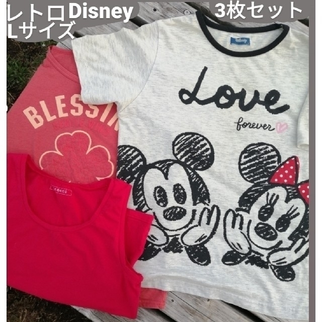 Disney(ディズニー)のL LL　ディズニー　ミッキー　ミニー　ヴィンテージ　レトロ　ビンテージ　古着 メンズのトップス(Tシャツ/カットソー(半袖/袖なし))の商品写真