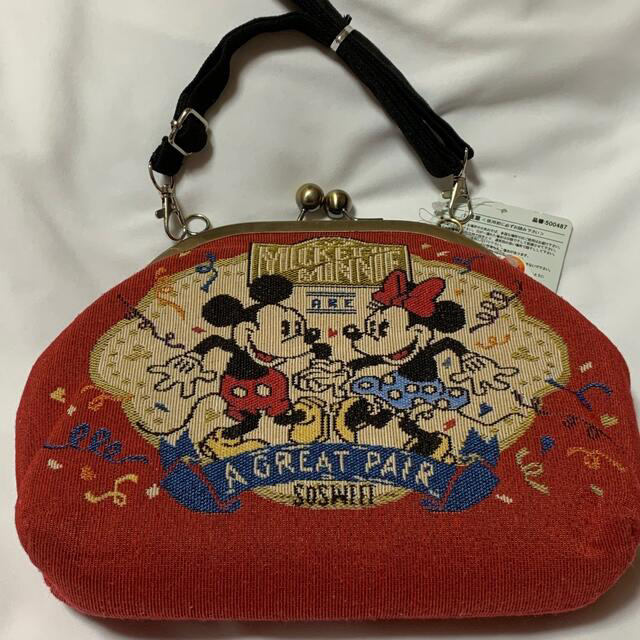 Disney(ディズニー)の新品✨ミッキー&ミニー　がま口　バッグ　ポーチ レディースのバッグ(ショルダーバッグ)の商品写真