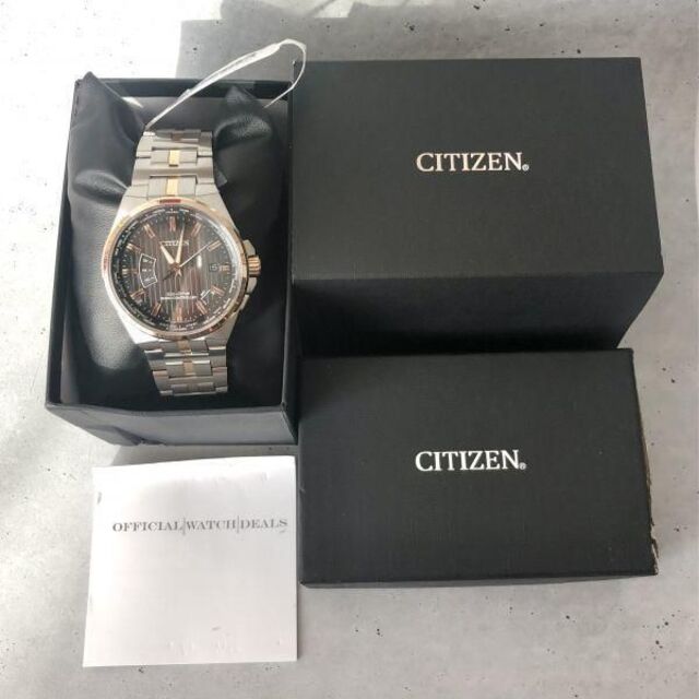 CITIZEN(シチズン)の【新品】高級シチズン 電波ソーラー エコドライブ CITIZEN メンズ腕時計 メンズの時計(腕時計(デジタル))の商品写真