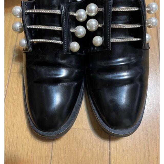 ベンチ 収納付 coliac コリアック パール ローファー 黒 38