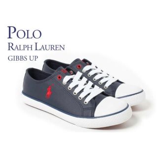 ポロラルフローレン(POLO RALPH LAUREN)の新品ラルフローレン　ロゴ　レザースニーカー　23.5(スニーカー)