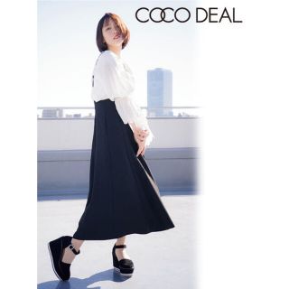 ココディール(COCO DEAL)のCOCODEAL ココディール　サスペンダー付きロングフレアスカート(ロングスカート)