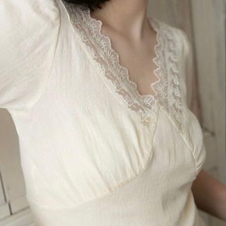 mangata  Vintage chic blouse(シャツ/ブラウス(半袖/袖なし))