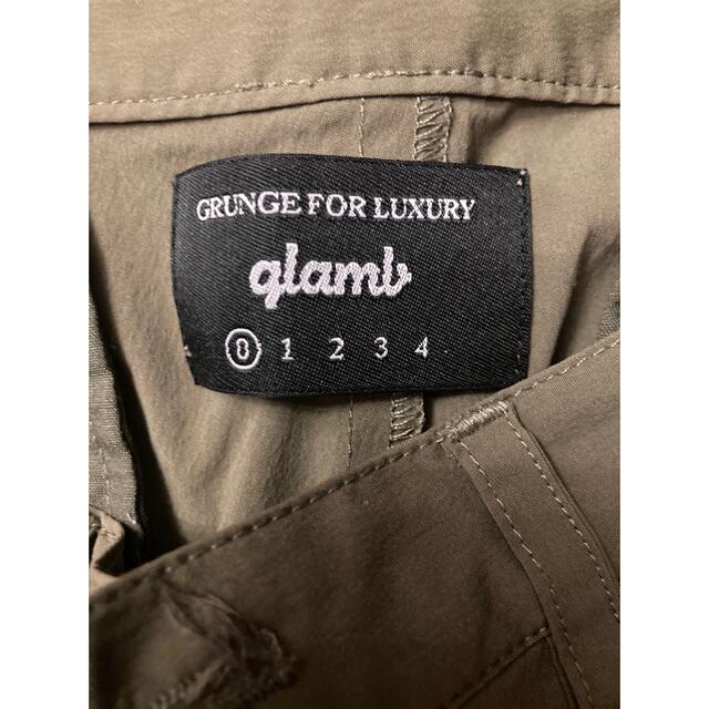 glamb(グラム)のgramb　クロップドカーゴパンツ カーキ Sサイズ メンズのパンツ(ワークパンツ/カーゴパンツ)の商品写真