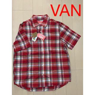 ヴァンヂャケット(VAN Jacket)のVAN RED／⑧半袖シャツ（Ｍ）／レッド系チェック(シャツ)