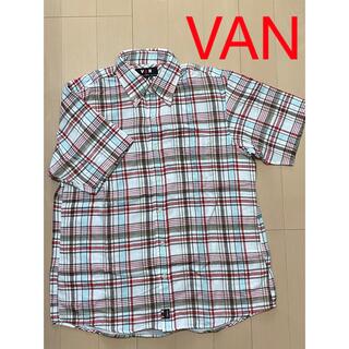 ヴァンヂャケット(VAN Jacket)のVAN／⑨半袖BDシャツ（Ｌ）／スカイブルー系チェック(シャツ)