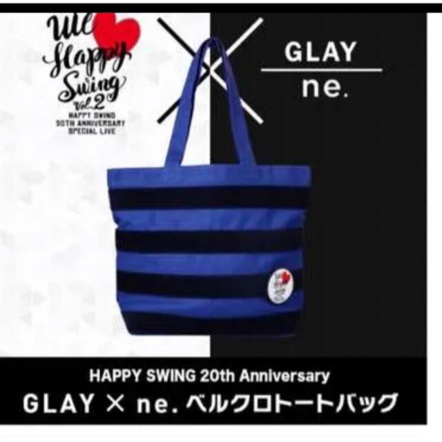 GLAY × ne’ コラボトートバッグ　20th ベルクロ エンタメ/ホビーのタレントグッズ(ミュージシャン)の商品写真
