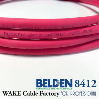 【カスタム】BELDEN8412(赤)ステレオミニ→TSフォン 5.4m(その他)