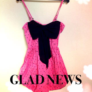 グラッドニュース(GLAD NEWS)のGLAD NEWSスカルキャミワンピ♡(ミニワンピース)