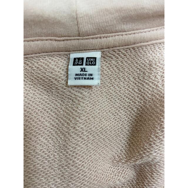 UNIQLO(ユニクロ)のUNIQLO フルジップパーカー PINK XLサイズ レディースのトップス(パーカー)の商品写真