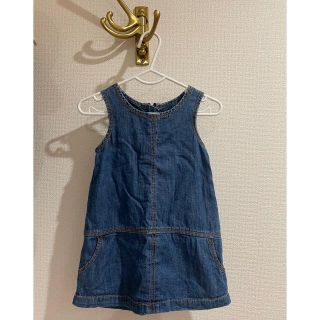 ギャップキッズ(GAP Kids)の🌸【GAP】デニムワンピース　2y 95 デニム　ワンピ　(ワンピース)