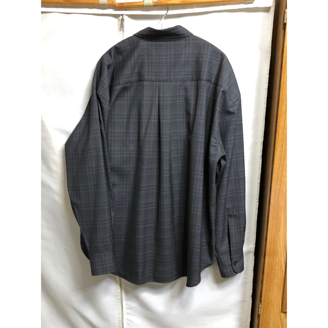 LIDNMリドム　Super130s CHECK SHIRT　ウールシャツ メンズのトップス(シャツ)の商品写真