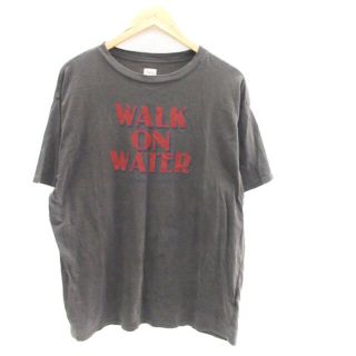 アングリッド(Ungrid)のアングリッド Tシャツ カットソー ラウンド プリント F チャコールグレー 赤(Tシャツ/カットソー(半袖/袖なし))