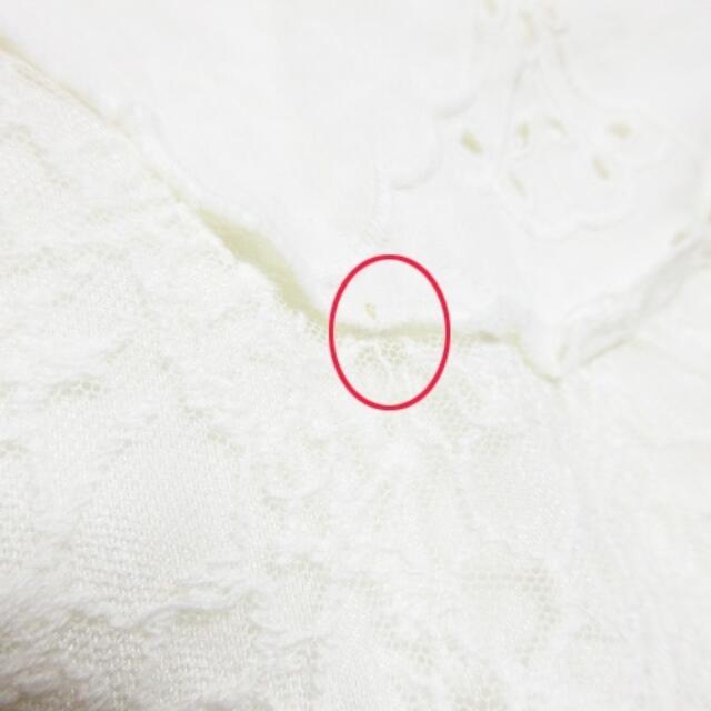 MERCURYDUO(マーキュリーデュオ)のマーキュリーデュオ ブラウス カットソー ノースリーブ 刺繍 レース F 白 レディースのトップス(シャツ/ブラウス(半袖/袖なし))の商品写真