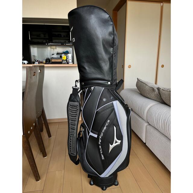 MIZUNO(ミズノ)の美品　ミズノ　MIZUNO キャディバッグ　ゴルフバック　軽量　メンズレディース スポーツ/アウトドアのゴルフ(バッグ)の商品写真