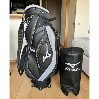 ミズノ(MIZUNO)の美品　ミズノ　MIZUNO キャディバッグ　ゴルフバック　軽量　メンズレディース(バッグ)