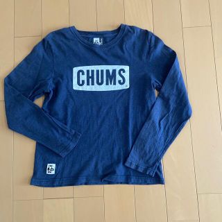 チャムス(CHUMS)のCHUMS  チャムスロゴ長袖Ｔシャツ　ネイビーMサイズ(Tシャツ(長袖/七分))