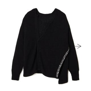 Soduk slit knit cardigan / black(カーディガン)