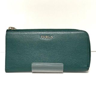 FURLA ブルーグリーン長財布☆美品