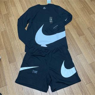 ナイキ(NIKE)のナイキ ロンT XL スウッシュ ショートパンツ 2XL セットアップ 上下(Tシャツ/カットソー(七分/長袖))