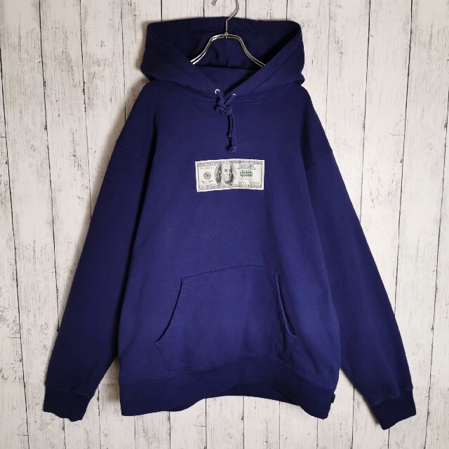 ストリート Supreme ドル札パーカー Lの通販 by よいちょまる