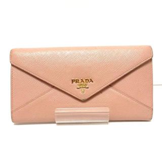 プラダ(PRADA)のプラダ 長財布 - ライトピンク レザー(財布)